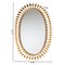 Baxton Studio Rogier Modern Glam and Luxe Antique Goldleaf Metal Accent Wall Mirror 229-12930-ZORO - alternate 2